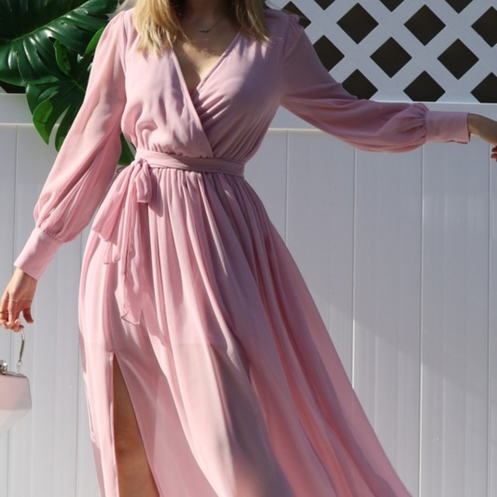 Always With You Mauve Maxi Dress